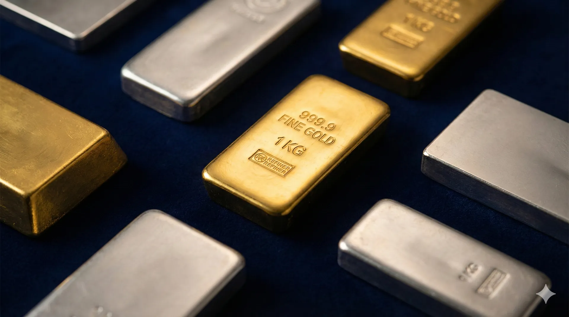 Gold bullion bars prepared for purity testing