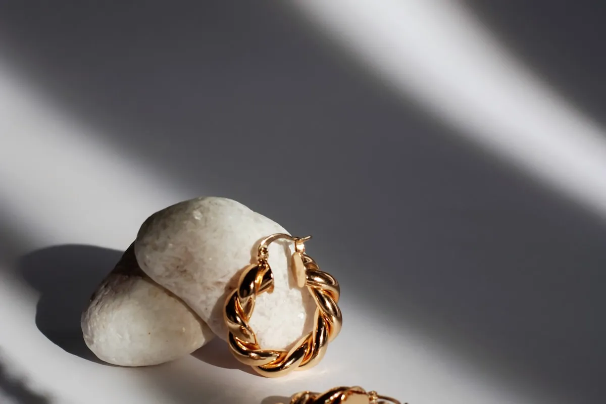 Goldsmith crafting jewellery at a manufacturing workshop